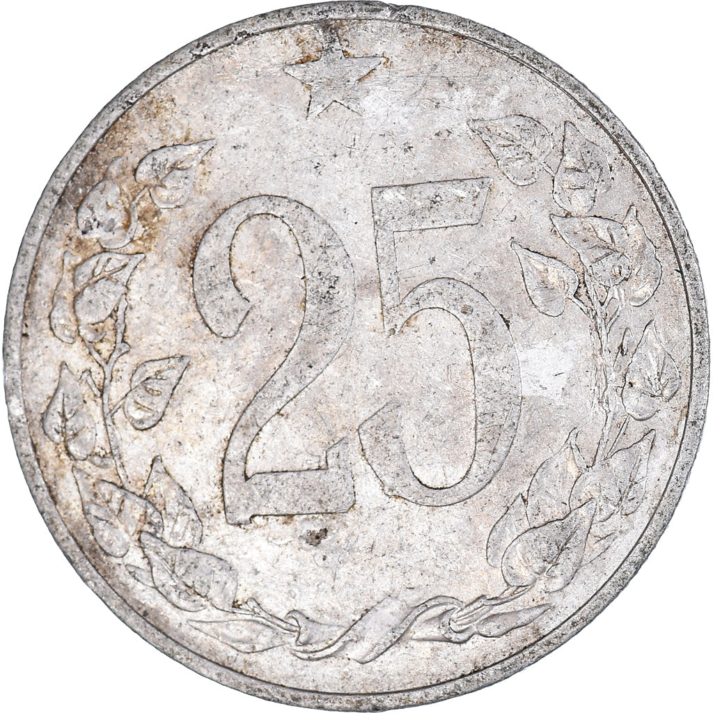 Coin, Czechoslovakia, 25 Haleru, 1953