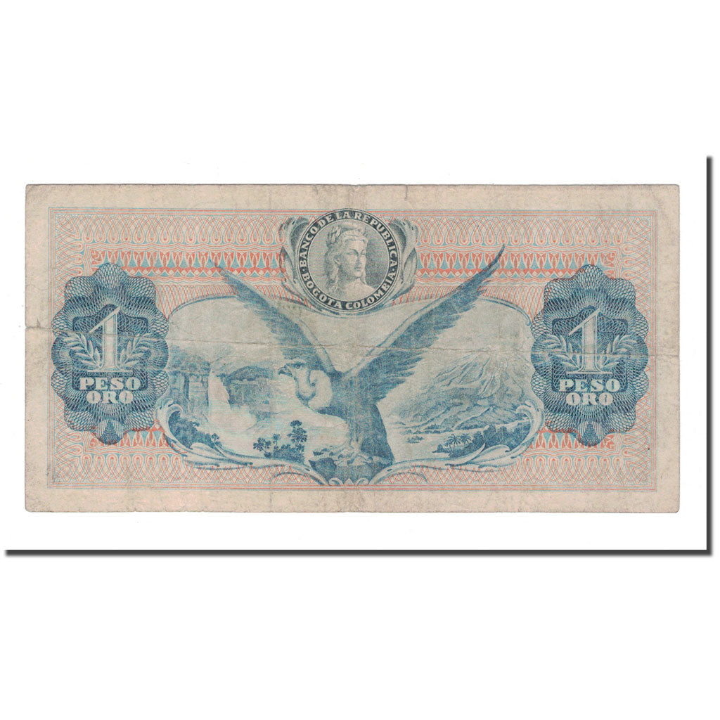 Banknote, Colombia, 1 Peso Oro, KM:404b, VF(20-25)