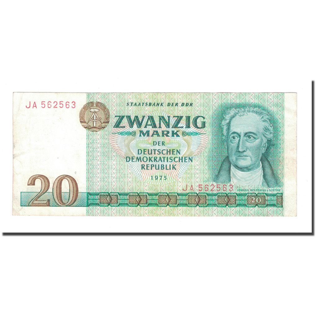 Banknote, Germany - Democratic Republic, 20 Mark, 1975, KM:29a, EF(40-45)