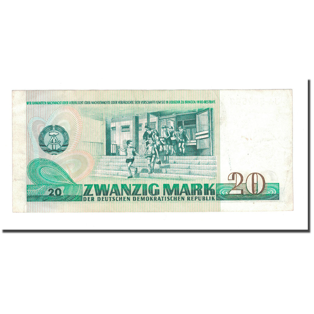 Banknote, Germany - Democratic Republic, 20 Mark, 1975, KM:29a, EF(40-45)