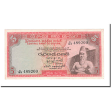 Banknote, Ceylon, 5 Rupees, 1973, 1973-08-12, KM:73b, EF(40-45)