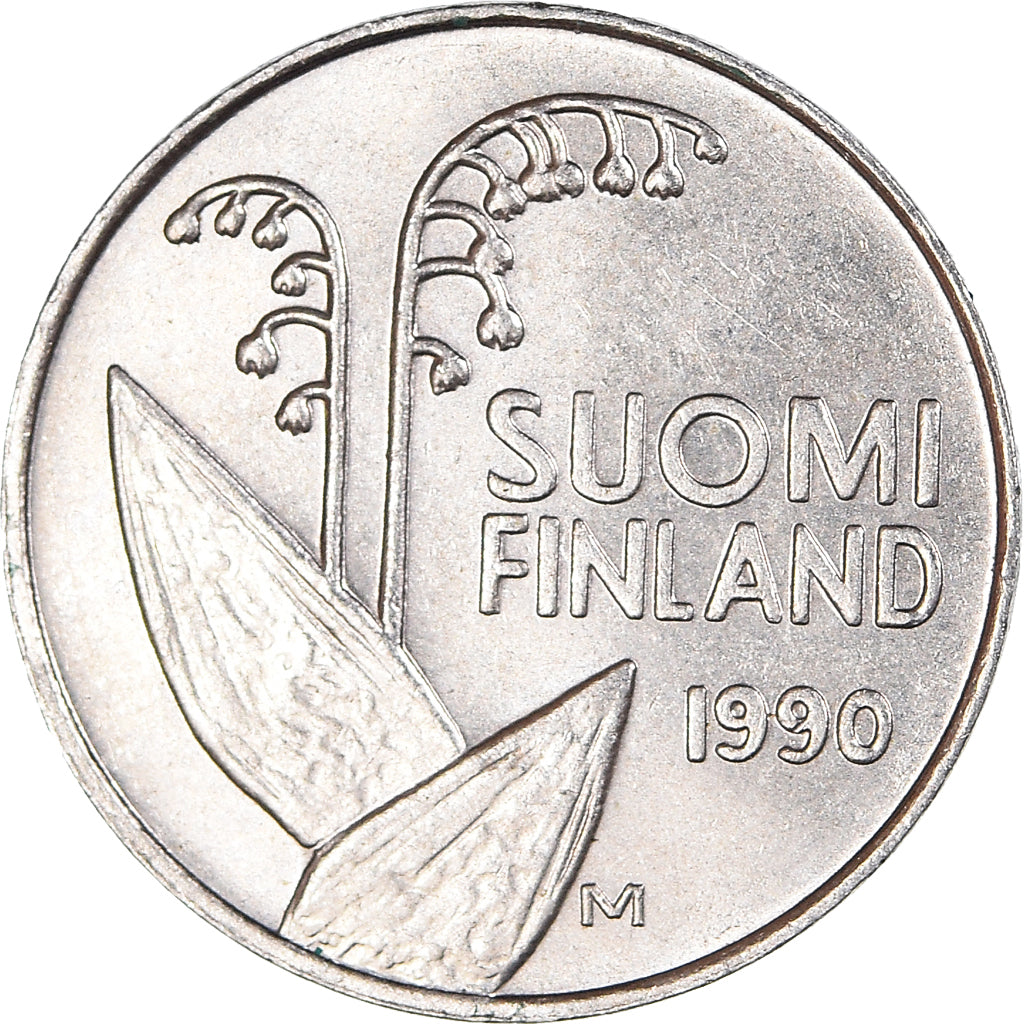 Coin, Finland, 10 Pennia, 1990