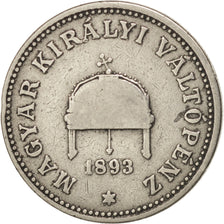 Hongrie, François Joseph, 20 Fillér 1893 Kremnitz, KM 483