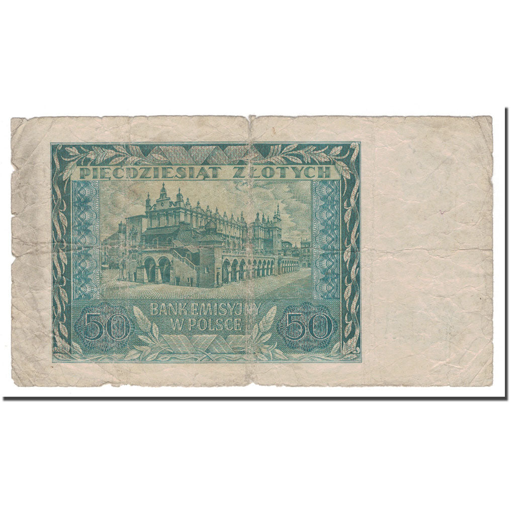 Billet, Pologne, 50 Zlotych, 1940, 1940-03-01, KM:96, B