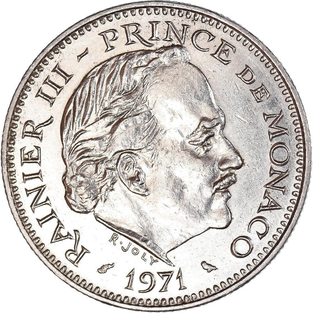 Monnaie, Monaco, 5 Francs, 1971