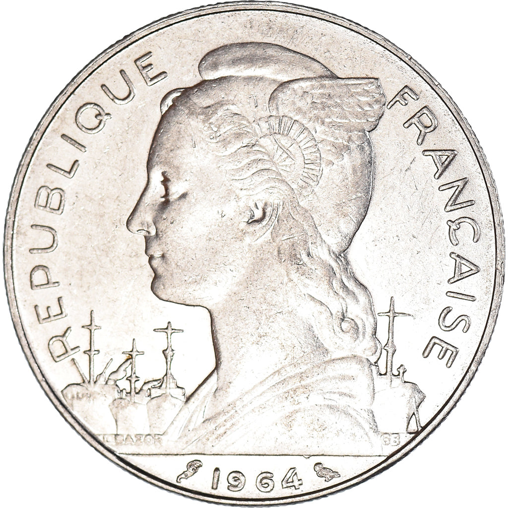 Münze, Réunion, 100 Francs, 1964