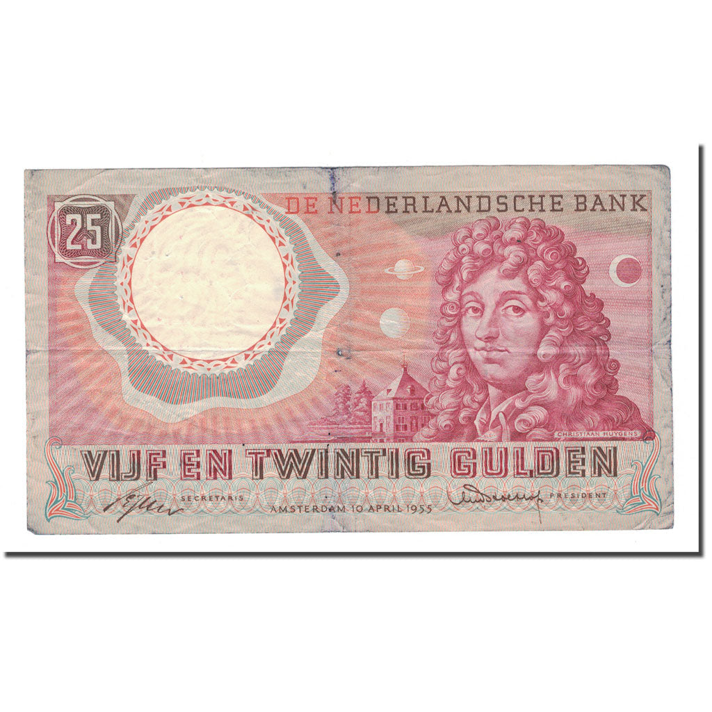 Banknote, Netherlands, 25 Gulden, 1955, 1955-04-10, KM:87, VF(20-25)