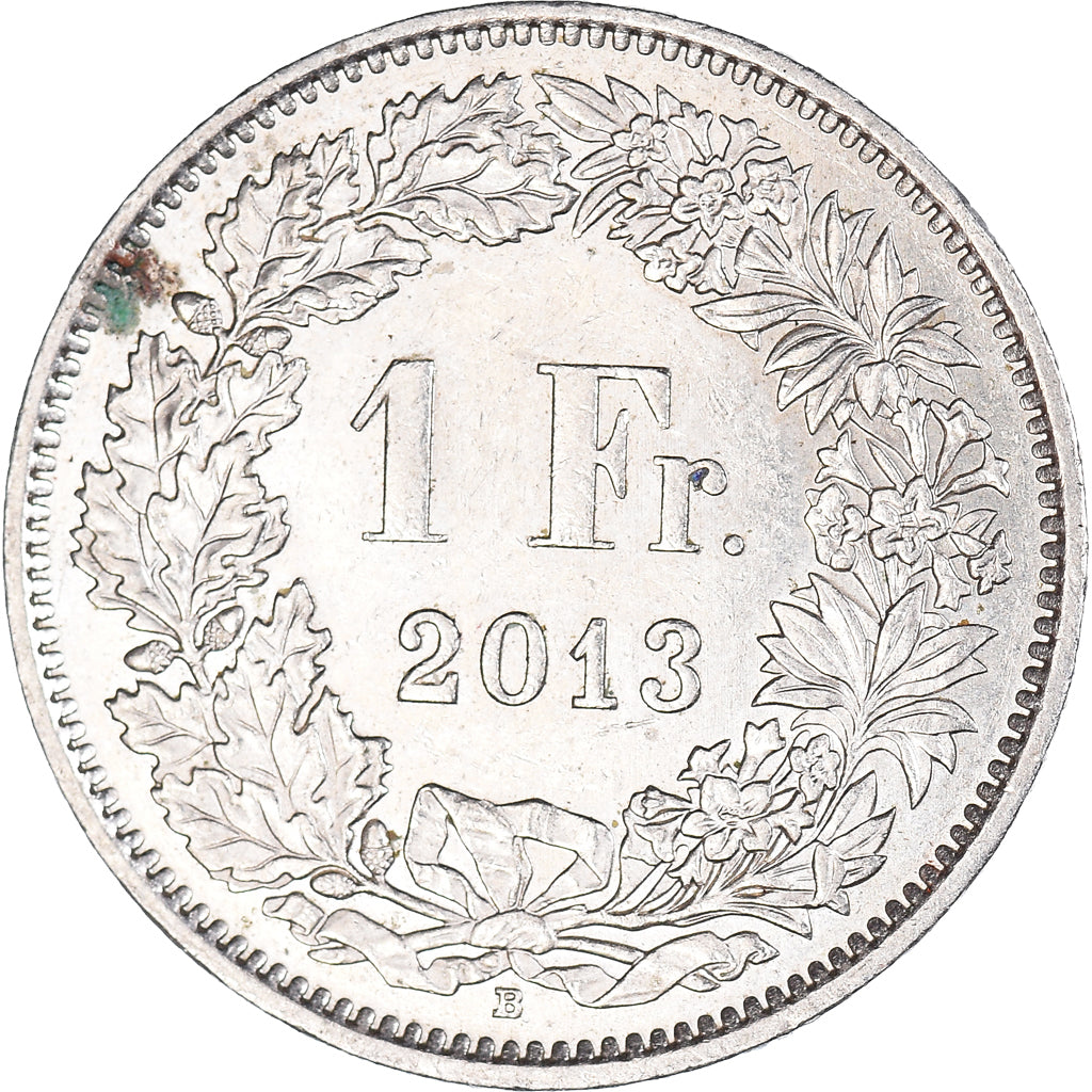 Moneda, Suiza, Franc, 2013