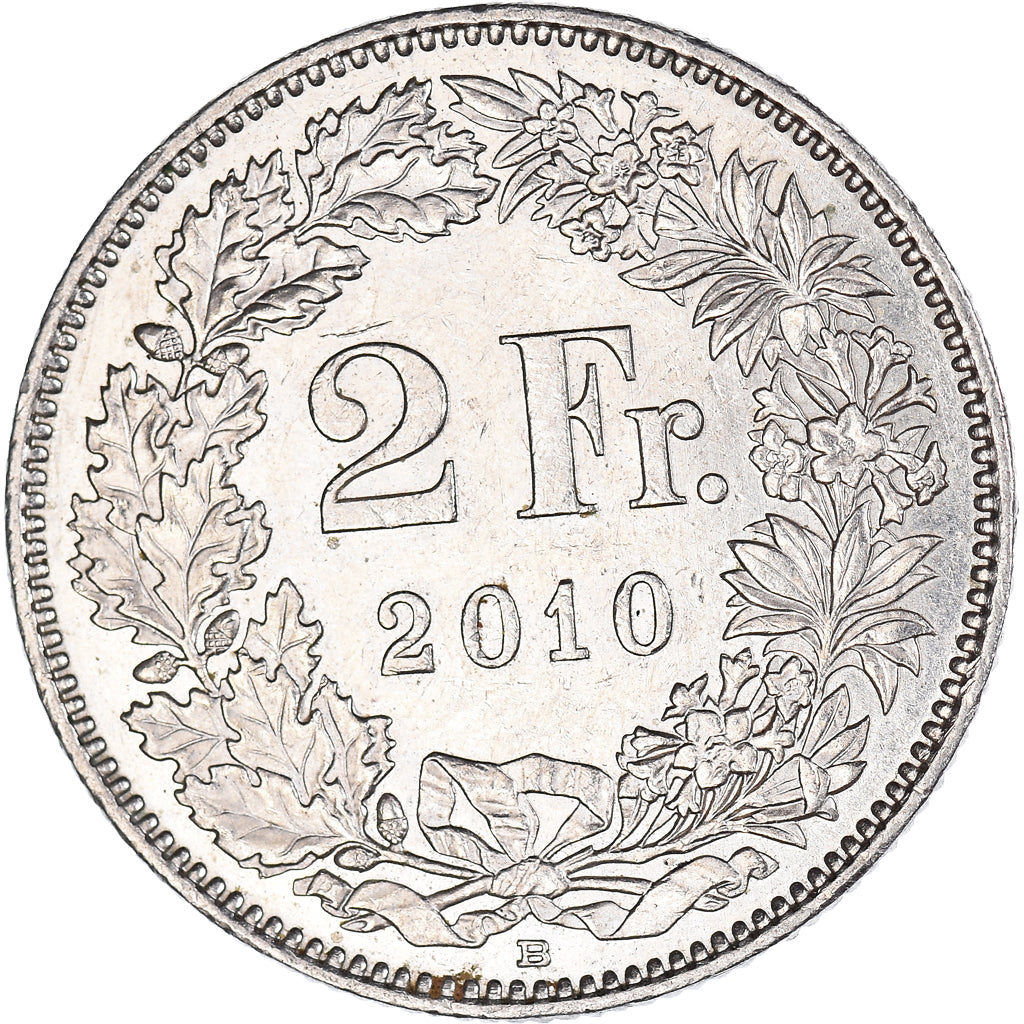 Munten, Zwitserland, 2 Francs, 2010
