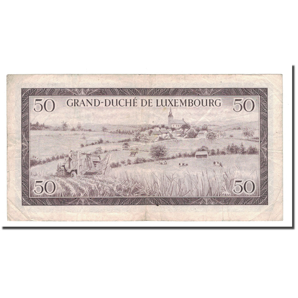 Banknote, Luxembourg, 50 Francs, 1961, 1961-02-06, KM:51a, VF(20-25)