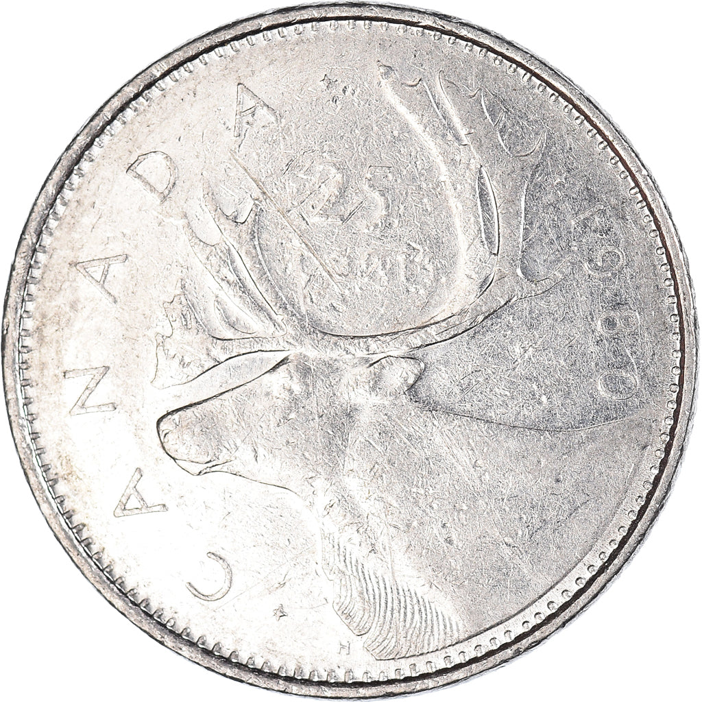 Coin, Canada, 25 Cents, 1960