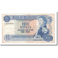 Banknot, Mauritius, 5 Rupees, KM:30b, VF(20-25)
