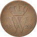 NETHERLANDS, Cent, 1828, KM #47, VF(20-25), Copper, 22, 3.61