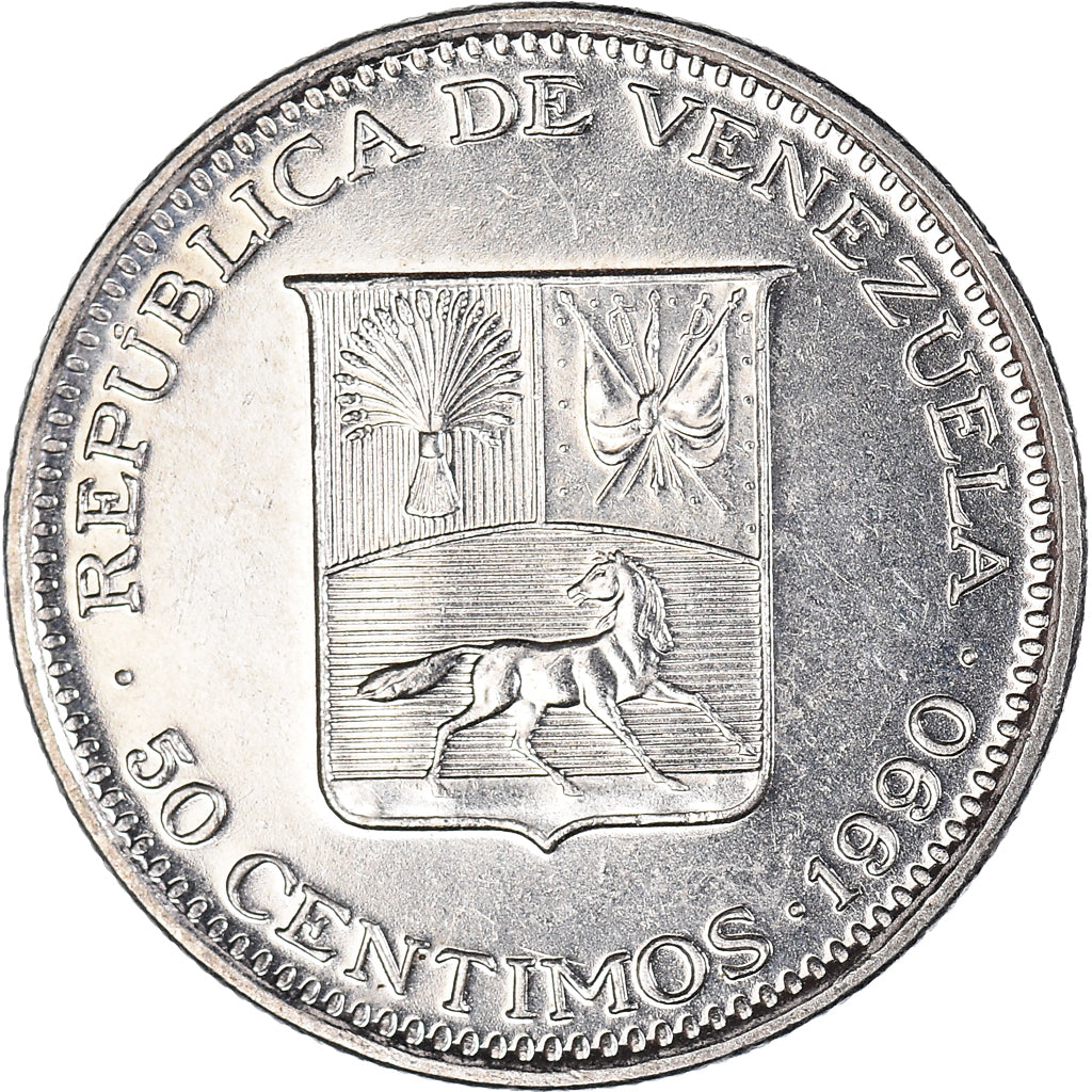 Munten, Venezuela, 50 Centimos, 1990