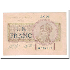 France, 1 Franc, Chambre de Commerce, EF(40-45)