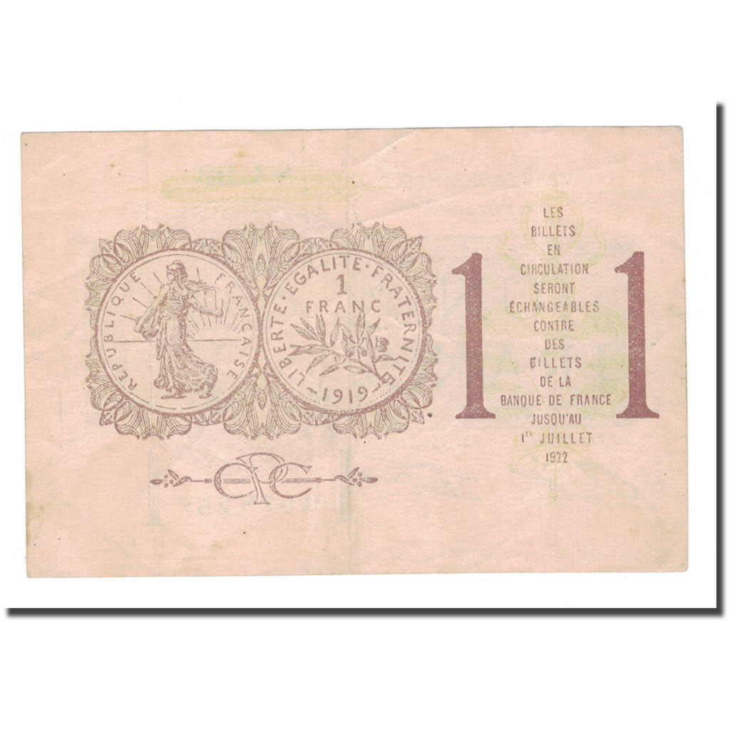 France, 1 Franc, Chambre de Commerce, EF(40-45)