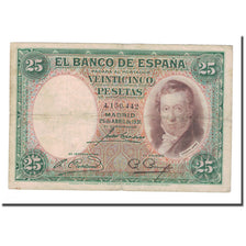 Banknote, Spain, 25 Pesetas, 1931, 1931-04-25, KM:81, VF(20-25)