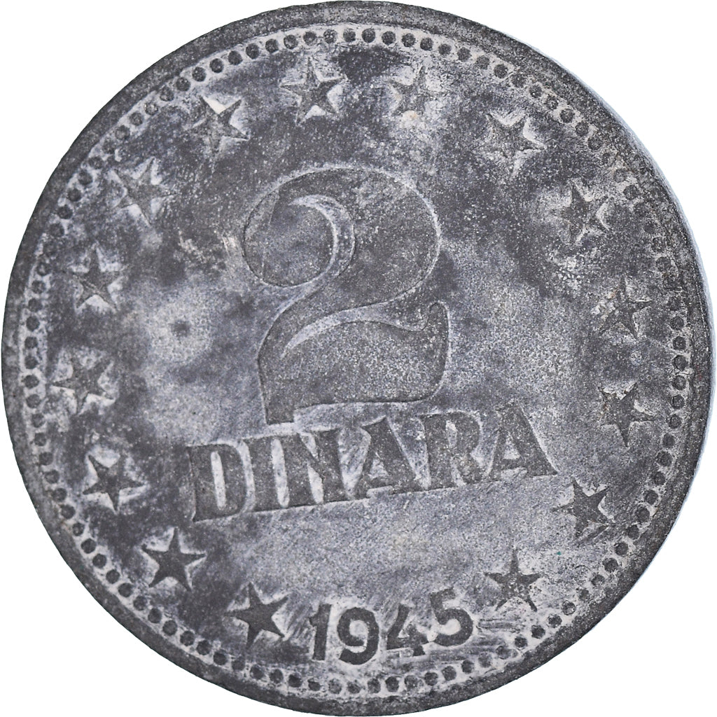 Munten, Joegoslaviëe, 2 Dinara, 1945