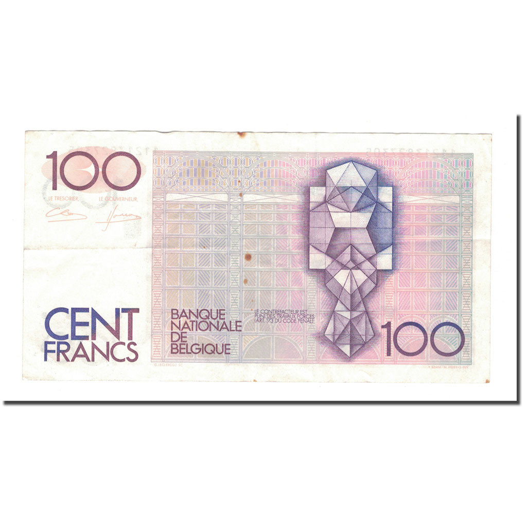 Banknote, Belgium, 100 Francs, Undated (1982-94), KM:142a, EF(40-45)