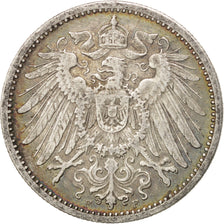 Coin, GERMANY - EMPIRE, Wilhelm II, Mark, 1901, Stuttgart, EF(40-45), Silver
