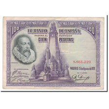 Banknote, Spain, 100 Pesetas, 1928, 1928-08-15, KM:76a, VF(30-35)