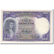 Banconote, Spagna, 100 Pesetas, 1931, 1931-04-25, KM:83, BB