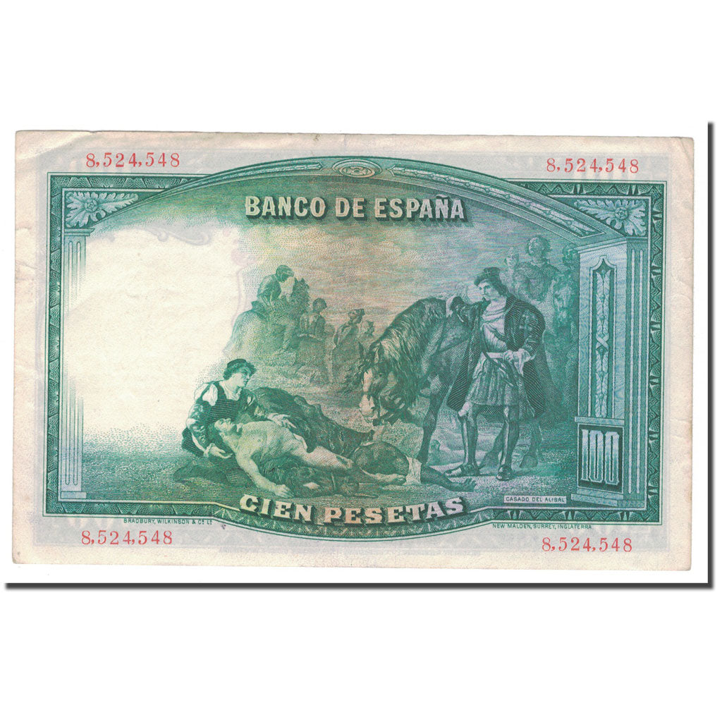 Banconote, Spagna, 100 Pesetas, 1931, 1931-04-25, KM:83, BB