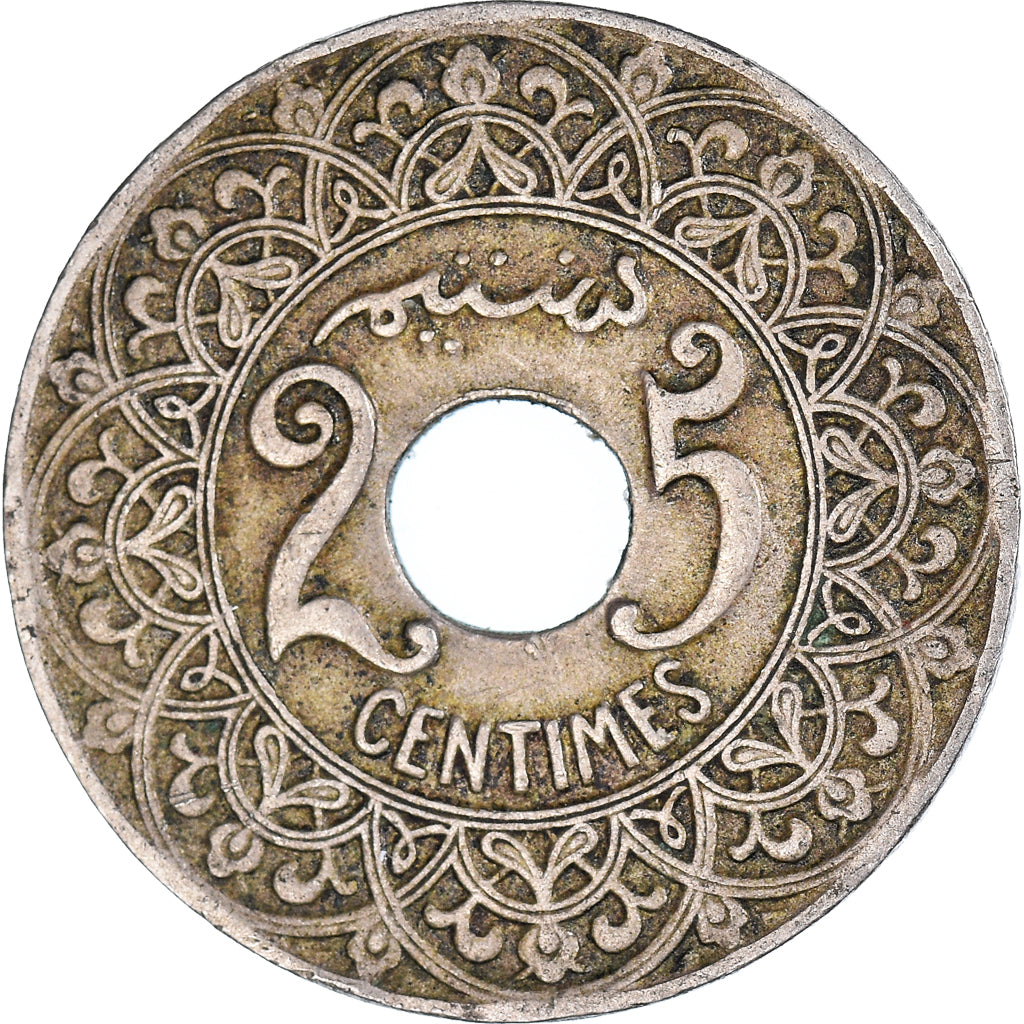 Moneda, Marruecos, 25 Centimes, 1924