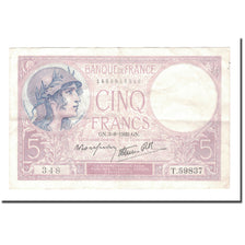 Frankreich, 5 Francs, 1939, 1939-08-03, SS, Fayette:4.4, KM:83