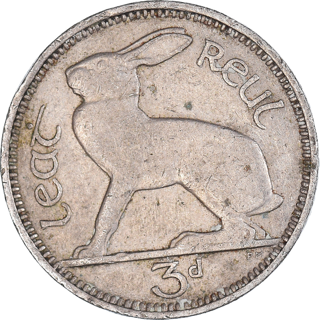 Munten, Ierland, 3 Pence, 1953