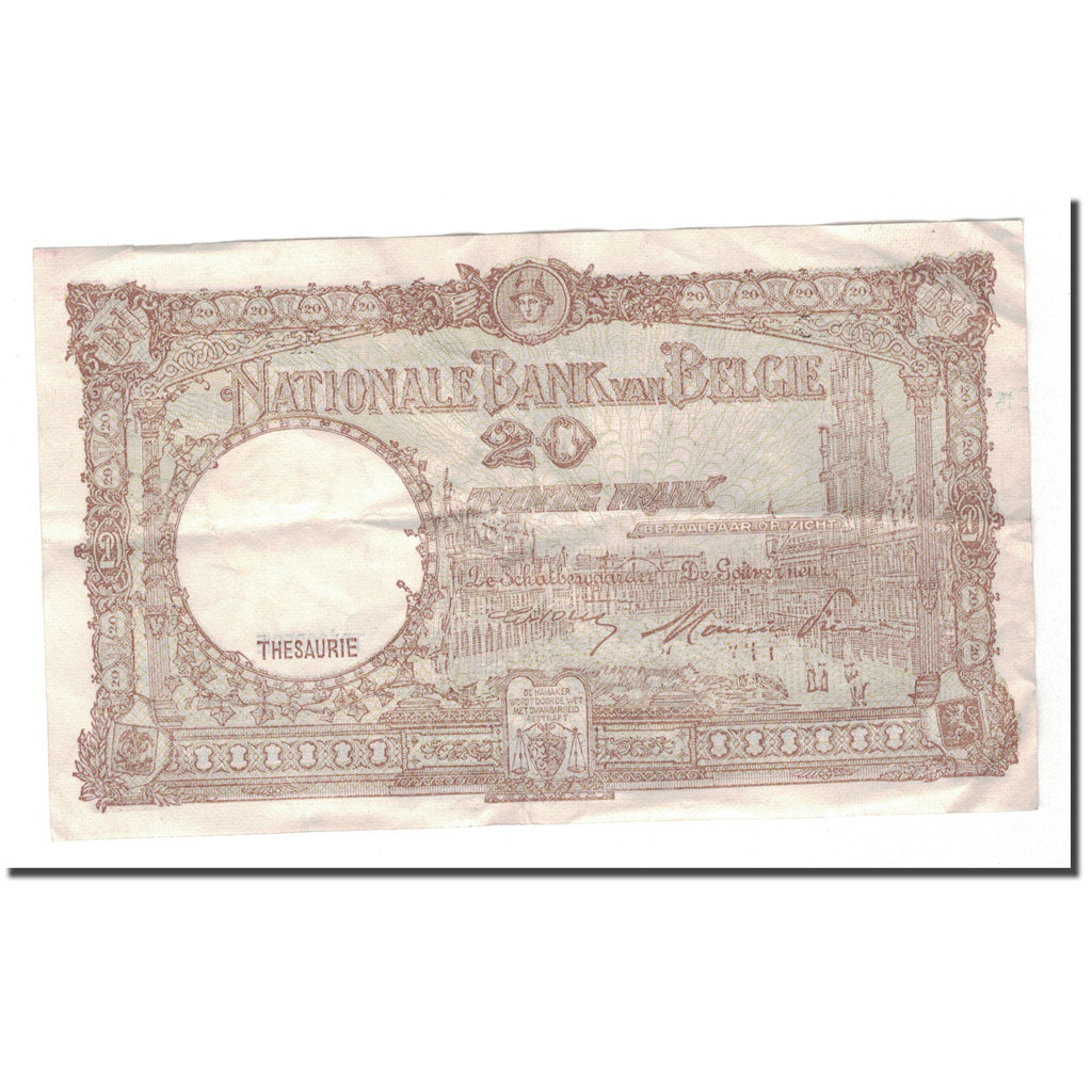 Banknote, Belgium, 20 Francs, 1948, 1948-09-01, KM:98b, VF(30-35)
