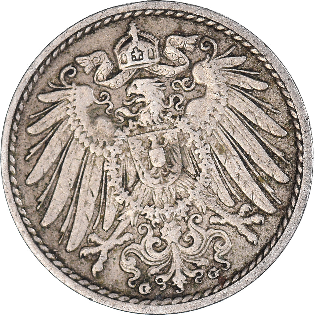 Moneta, NIEMCY - IMPERIUM, 5 Pfennig, 1898
