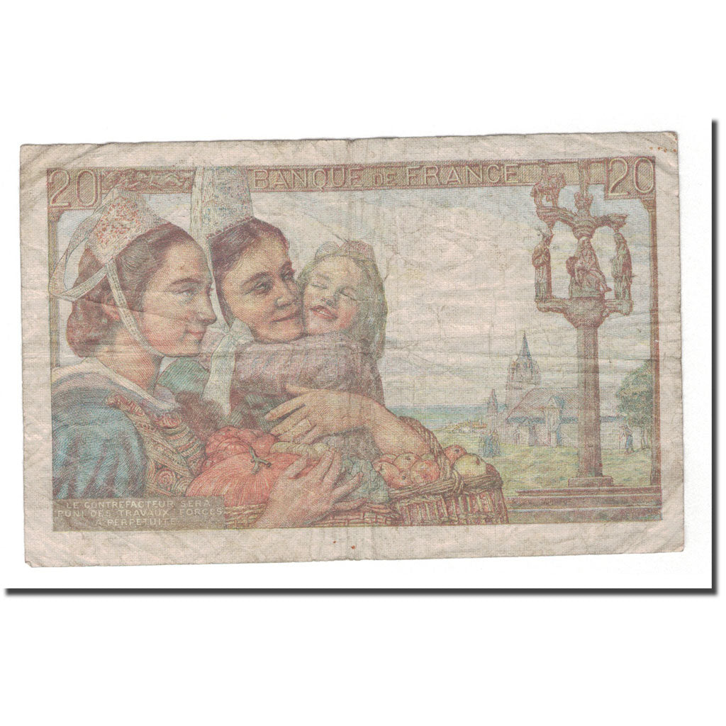Francia, 20 Francs, 1949, 1949-03-10, MB, Fayette:13.15, KM:100c