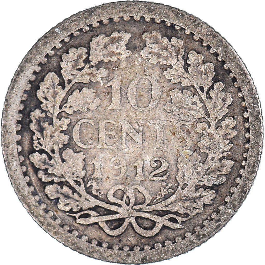 Moneta, Holandia, 10 Cents, 1912