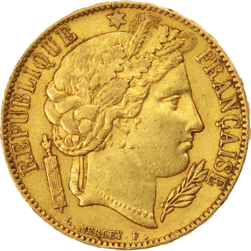 FRANCE, Cérès, 20 Francs, 1851, Paris, KM #762, EF(40-45), Gold, Gadoury #1059, 