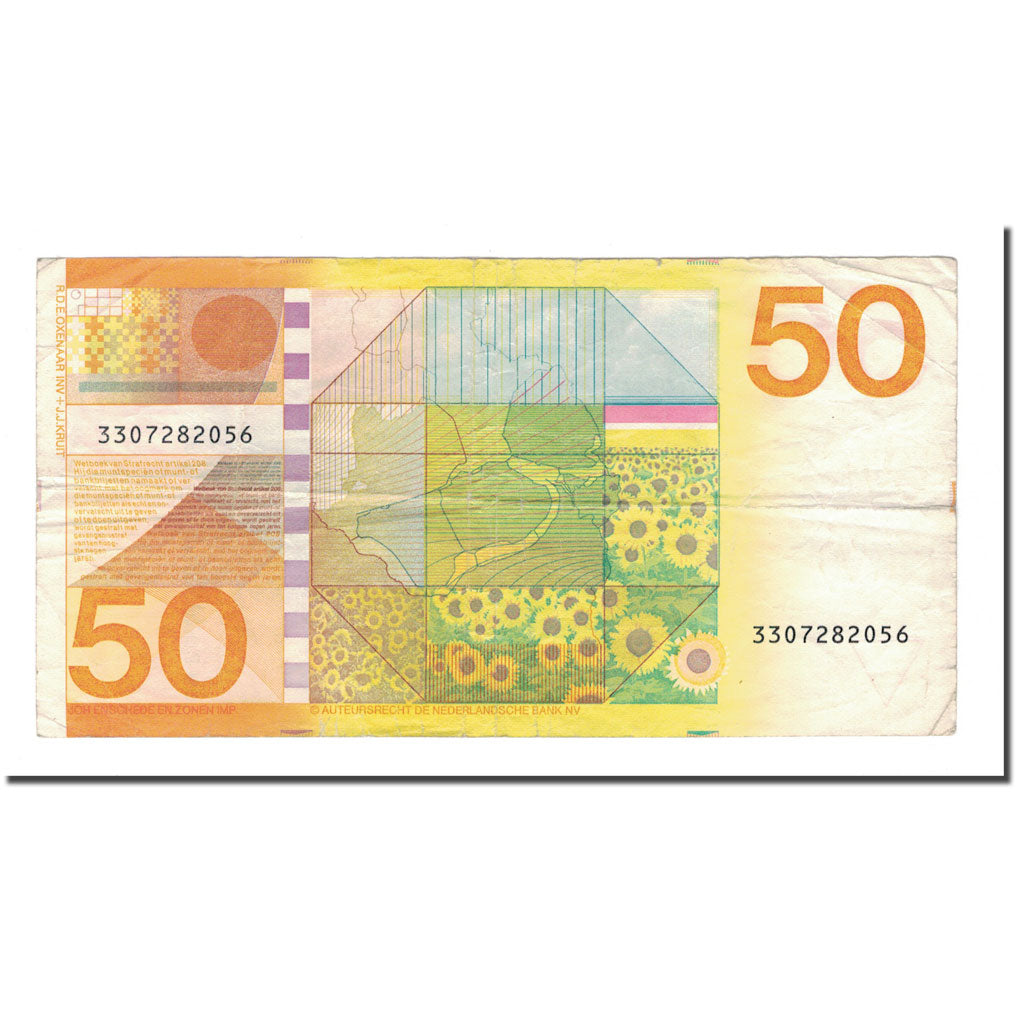 Banknote, Netherlands, 50 Gulden, 1982, 1982-01-04, KM:96, VF(30-35)