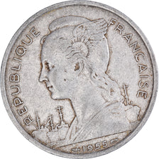 Moneda, La Reunión, 5 Francs, 1955