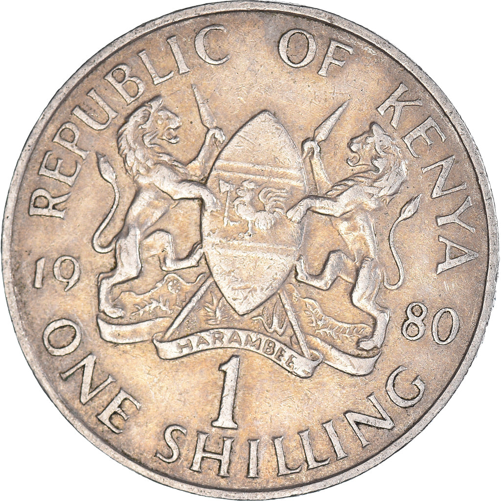 Moeda, Quénia, Shilling, 1980