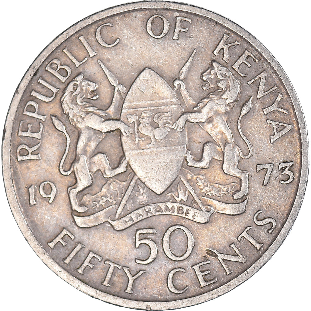 Moneda, Kenia, 50 Cents, 1973