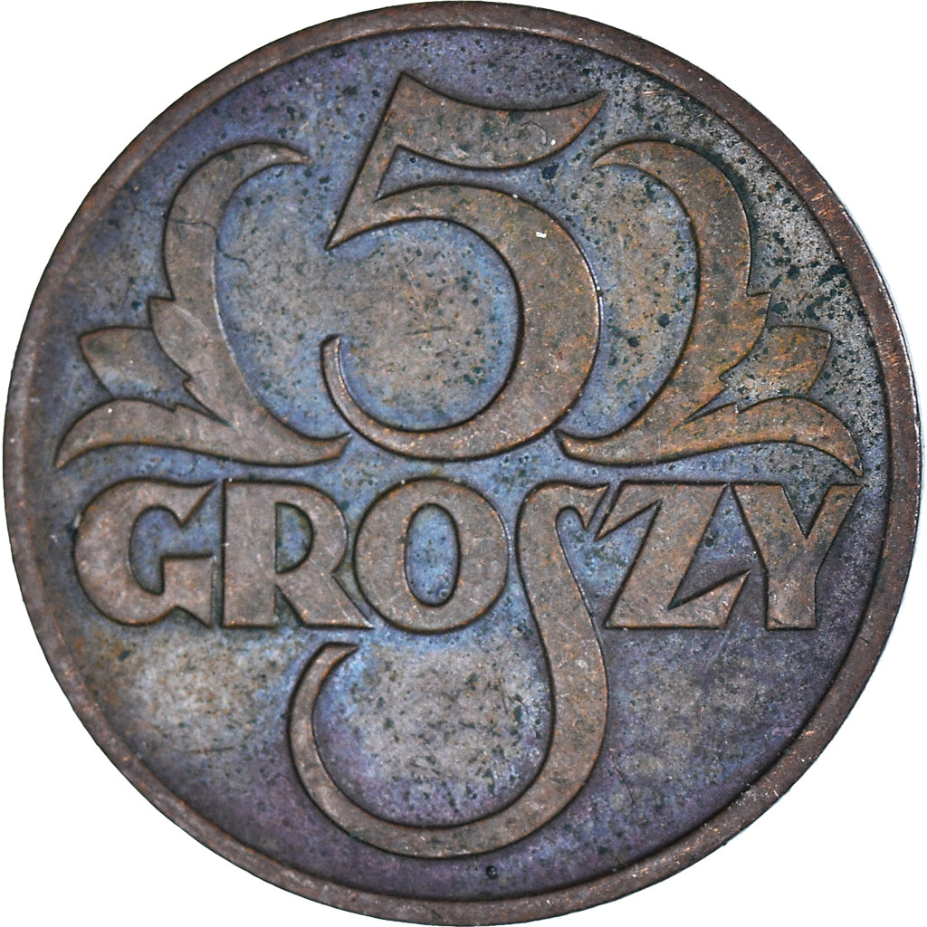 Munten, Polen, 5 Groszy, 1939