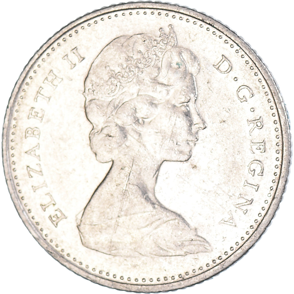 Moneta, Canada, 10 Cents, 1973, EF(40-45), Nikiel