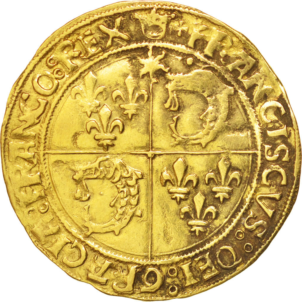 François Ier, Ecu d'or du Dauphiné premier type frappé à Crémieu, Duplessy 782