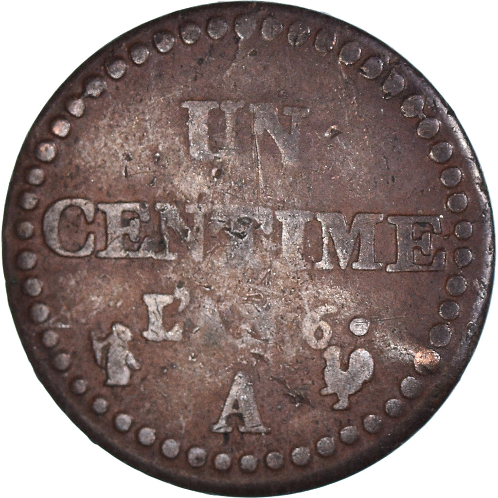 Monnaie, France, Centime, AN 6