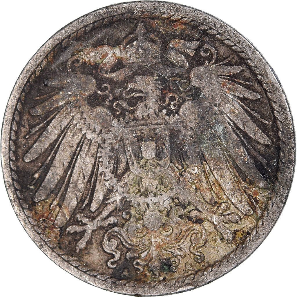 Coin, GERMANY - EMPIRE, 5 Pfennig, 1907