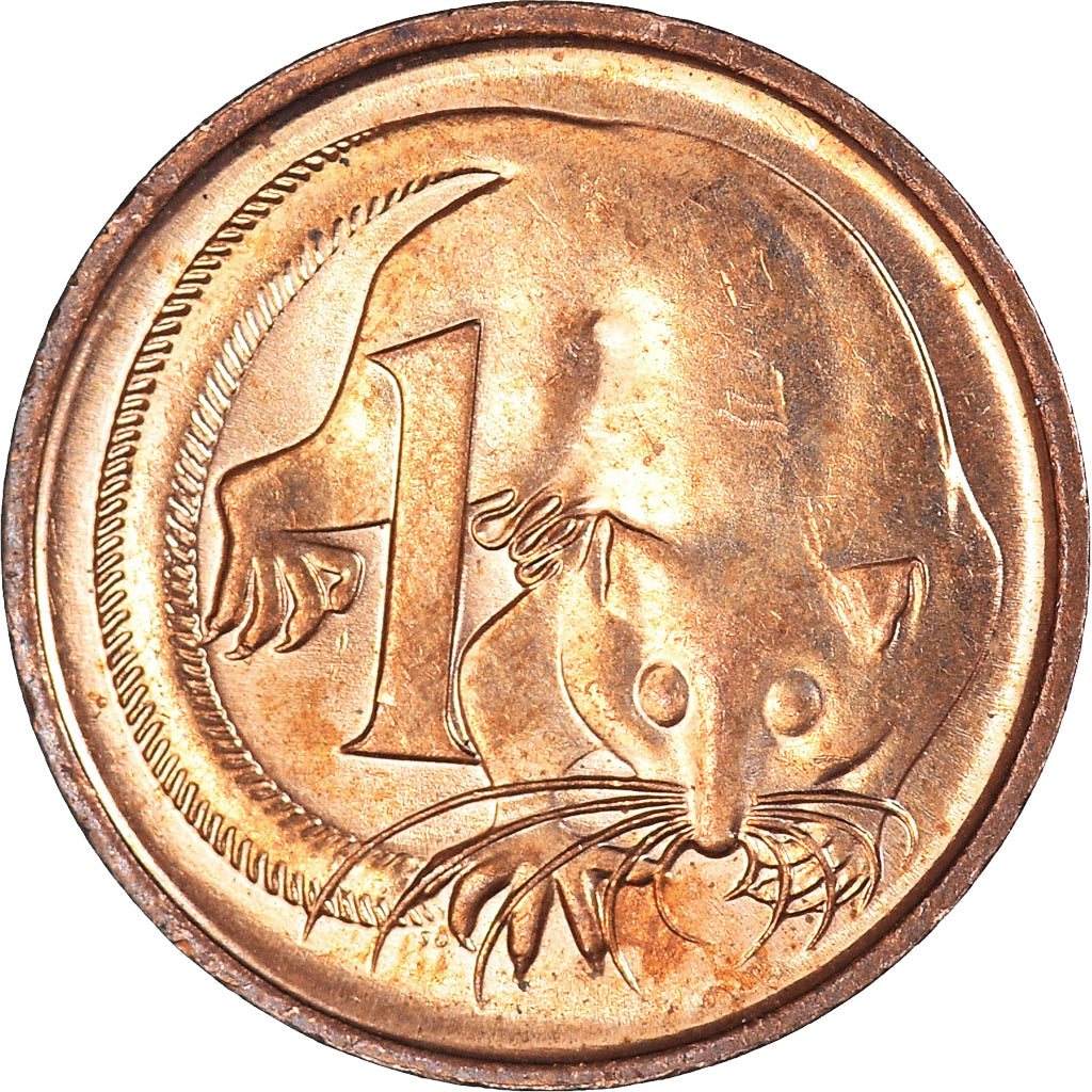 Moneda, Australia, Cent, 1987