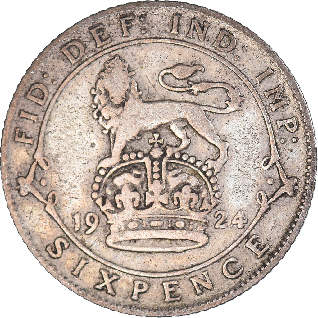 Moneda, Gran Bretaña, 6 Pence, 1924