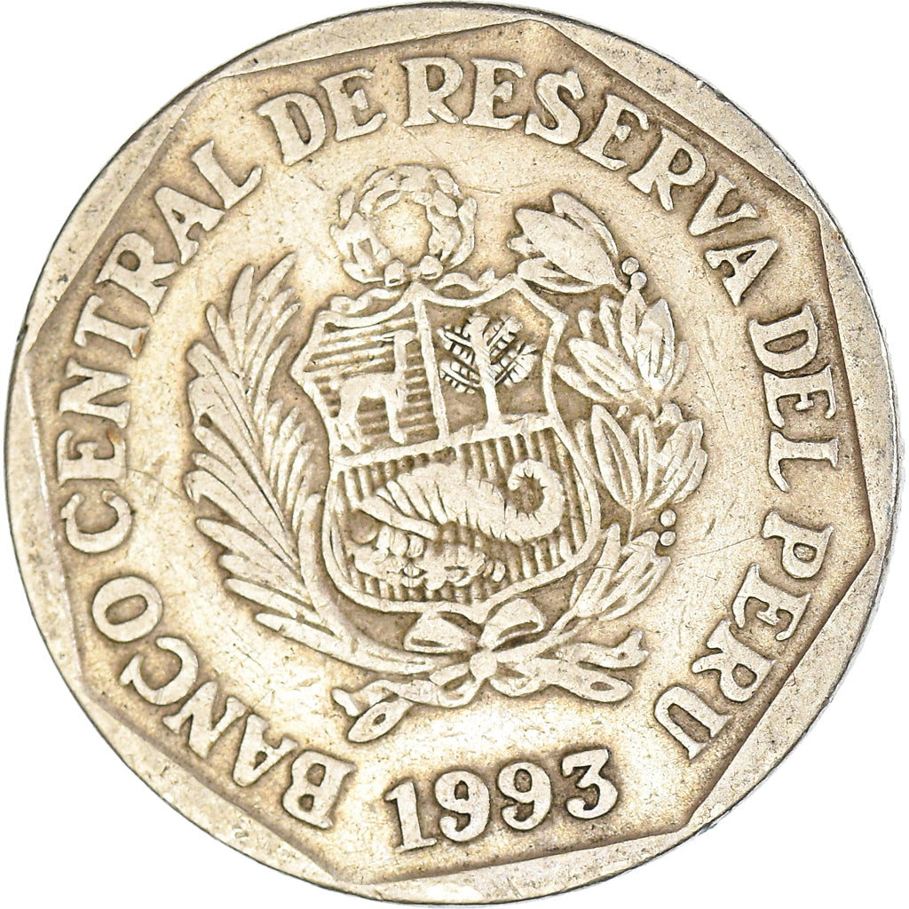 Moneta, Peru, 50 Centimos, 1993