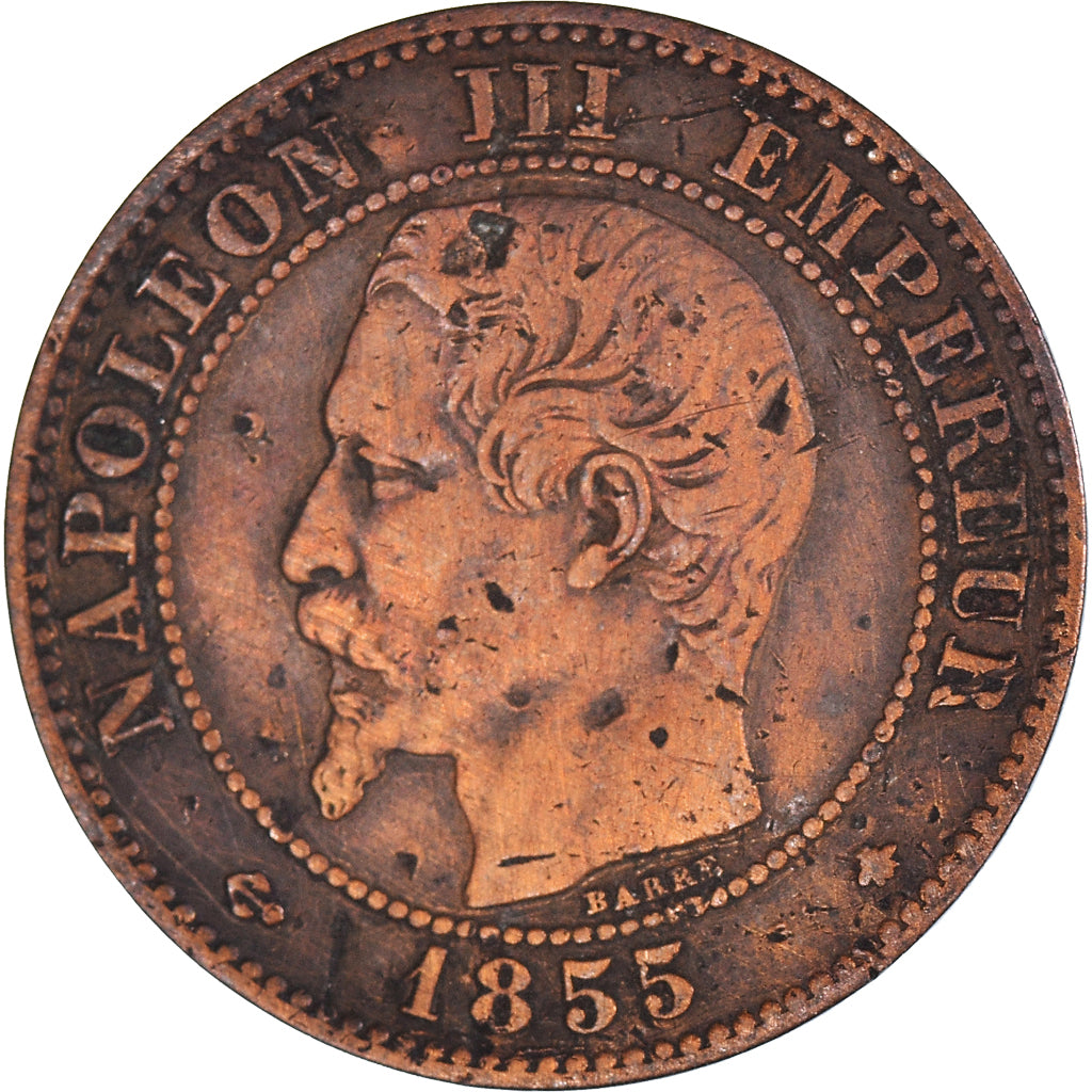 Münze, Frankreich, 2 Centimes, 1855