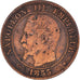Münze, Frankreich, 2 Centimes, 1855