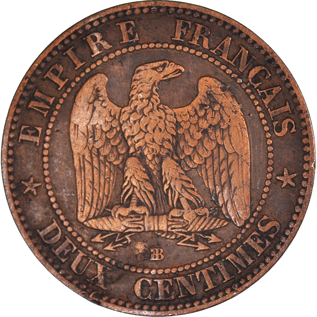 Münze, Frankreich, 2 Centimes, 1855